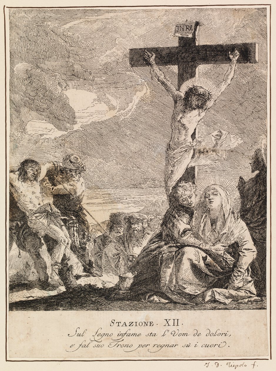 Via Crucis - Station XII. Jesus Dies on the Cross by Giovanni Domenico Tiepolo