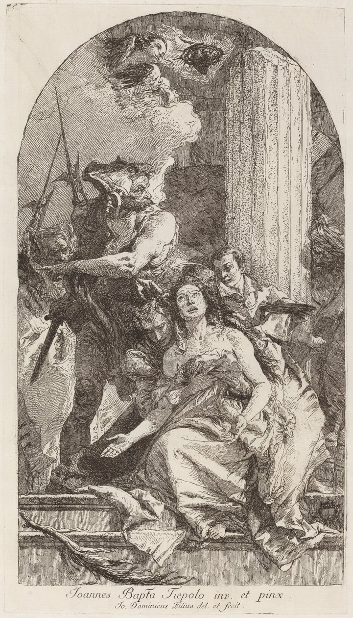 Martyrdom of Saint Agatha by Giovanni Domenico Tiepolo after Giovanni Battista Tiepolo