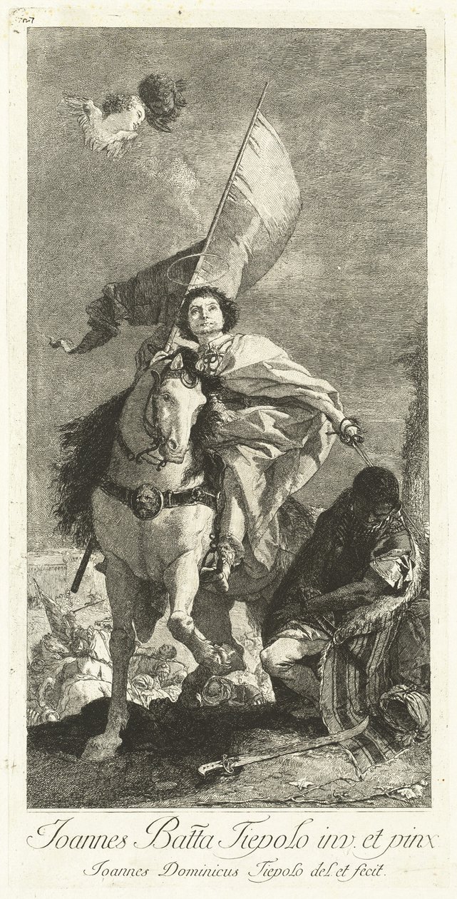 Saint James of Compostela by Giovanni Domenico Tiepolo after Giovanni Battista Tiepolo
