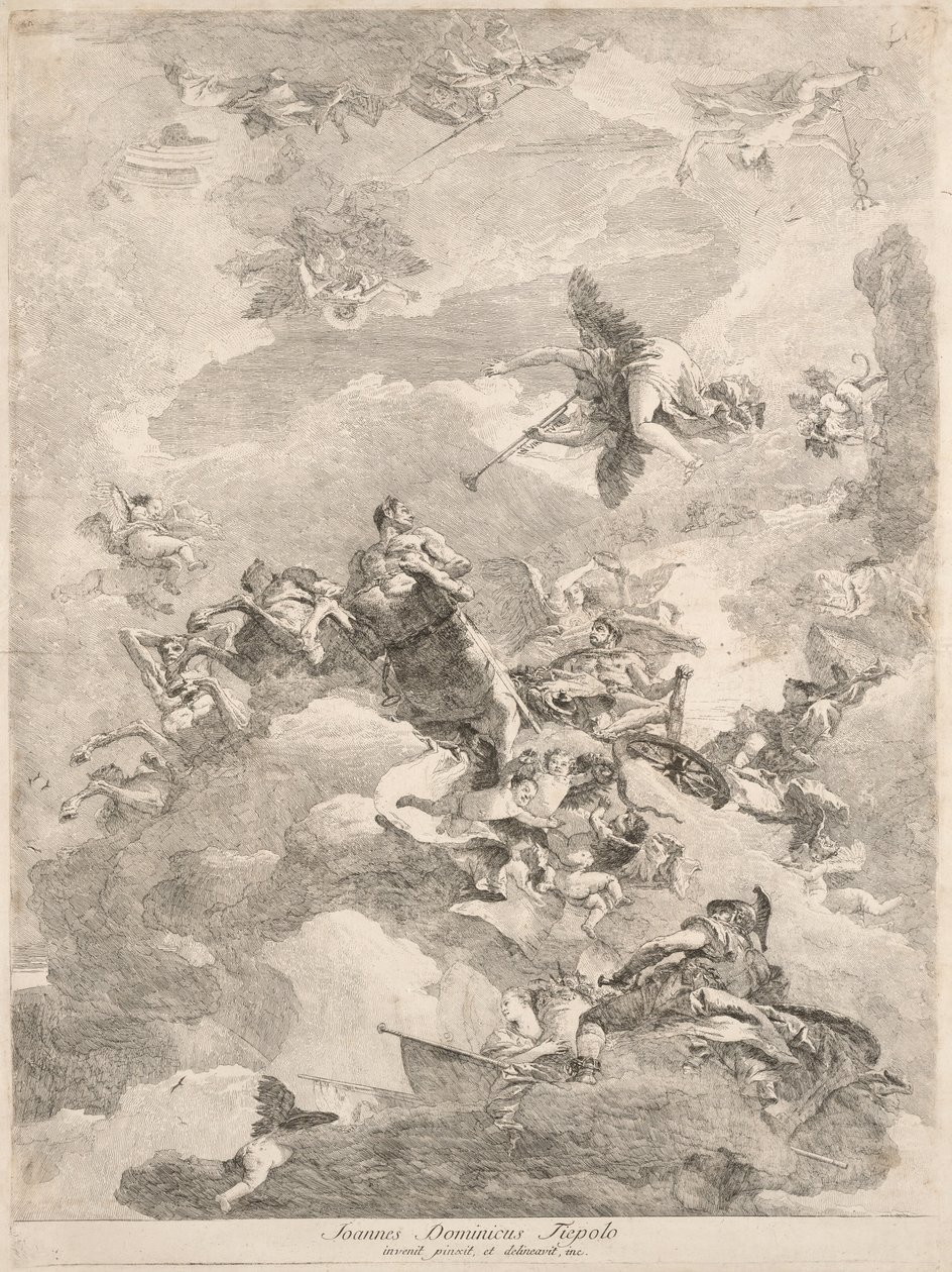 The Triumph of Hercules by Giovanni Domenico Tiepolo after Giovanni Battista Tiepolo