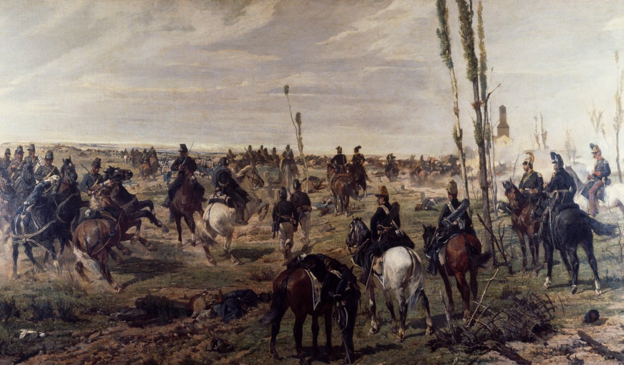 Assault on Madonna della Scoperta by Giovanni Fattori
