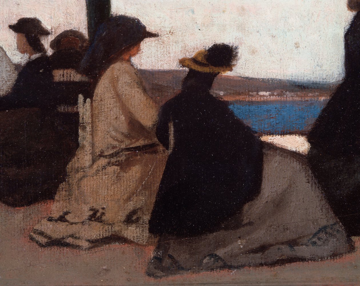 La Rotonda di Palmieri (detail) by Giovanni Fattori