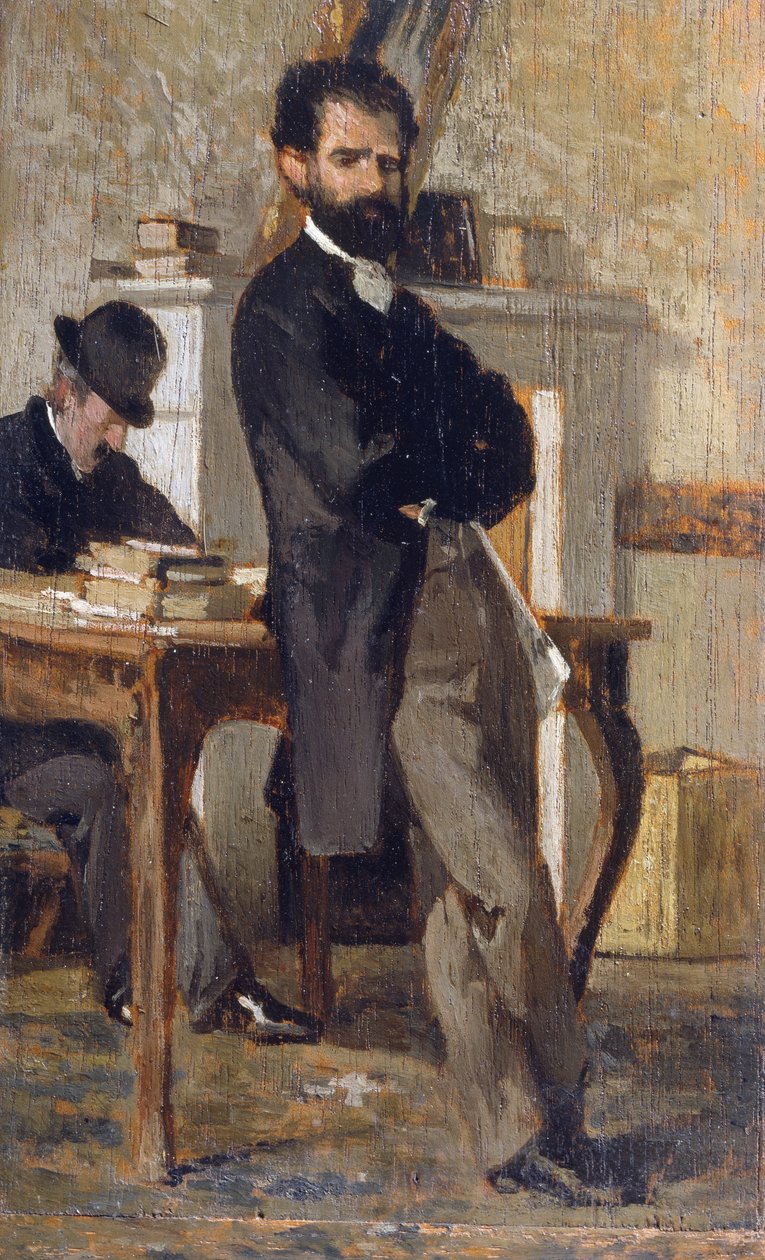 Portrait of lawyer Bongiovanni by Giovanni Fattori