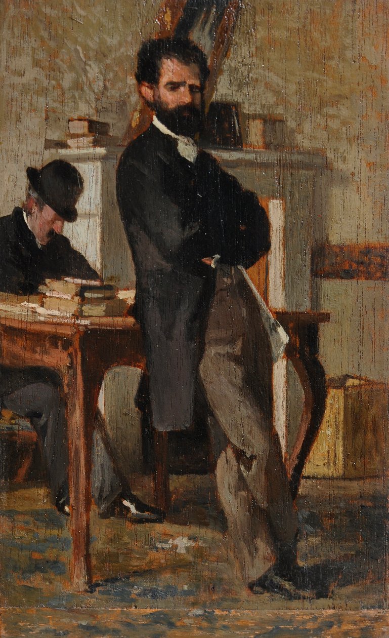 Portrait of the lawyer Silvestro Bongiovanni by Giovanni Fattori