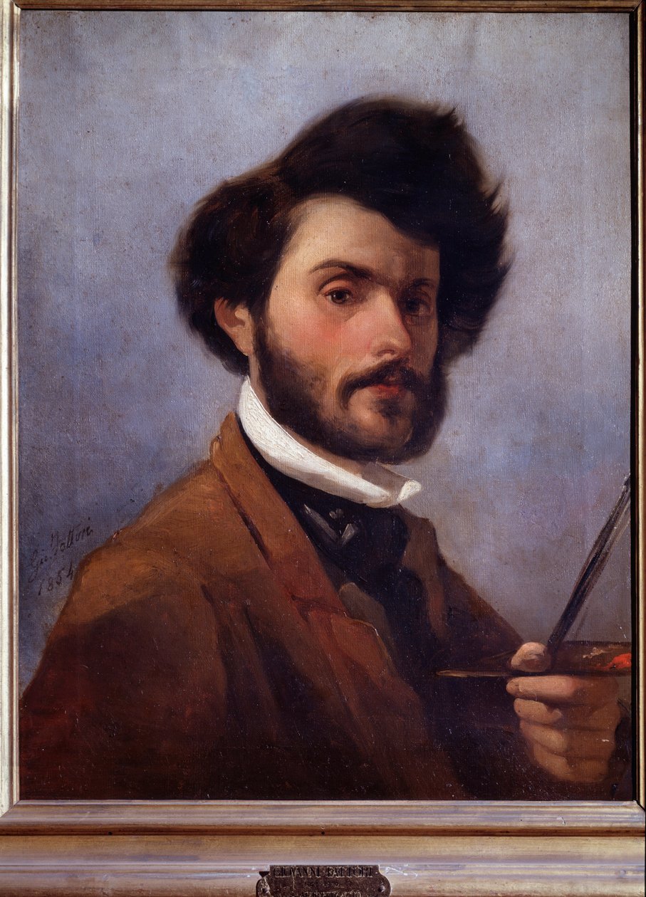 Self-portrait at the age of 29 by Giovanni Fattori