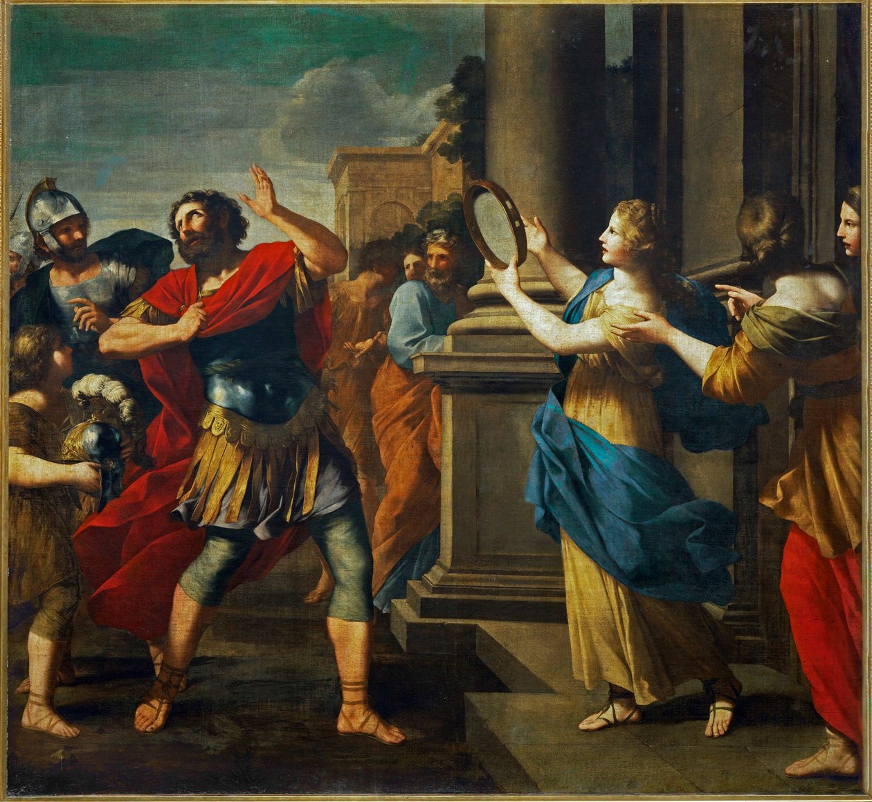 Jephta recognizes his daughter by Giovanni Francesco (1610-62) Romanelli