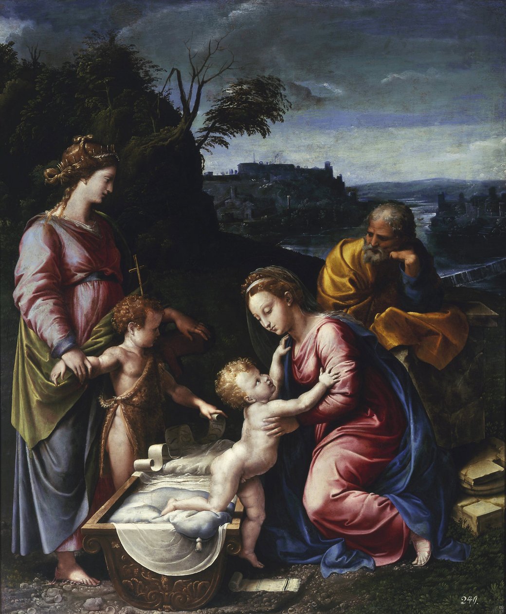 The Holy Family with the Young John the Baptist and Saint Catherine by Giovanni Francesco (c.1488 1528) Penni