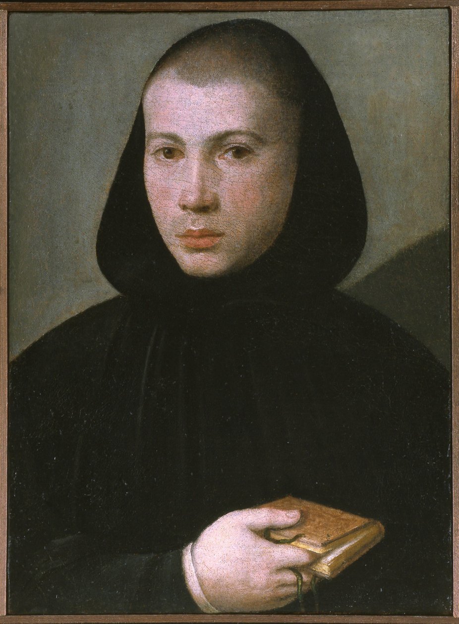 Portrait of a Young Benedictine Monk by Giovanni Francesco Caroto