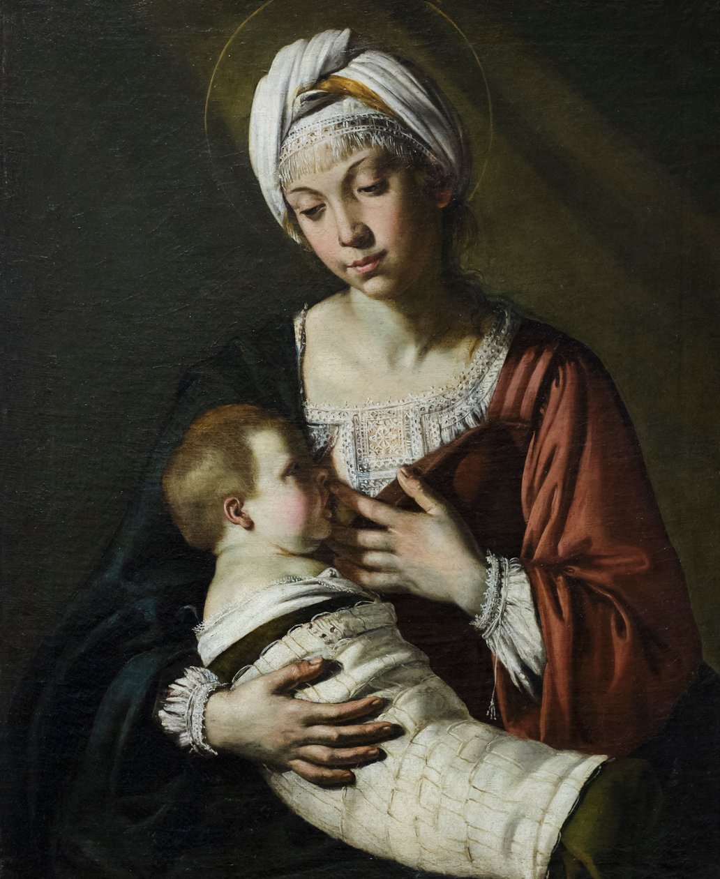 Madonna with Child, also known as Madonna of the Milk by Giovanni Francesco Guerrieri