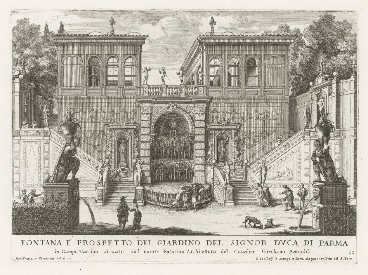 Farnese Gardens in Rome by Giovanni Francesco Venturini