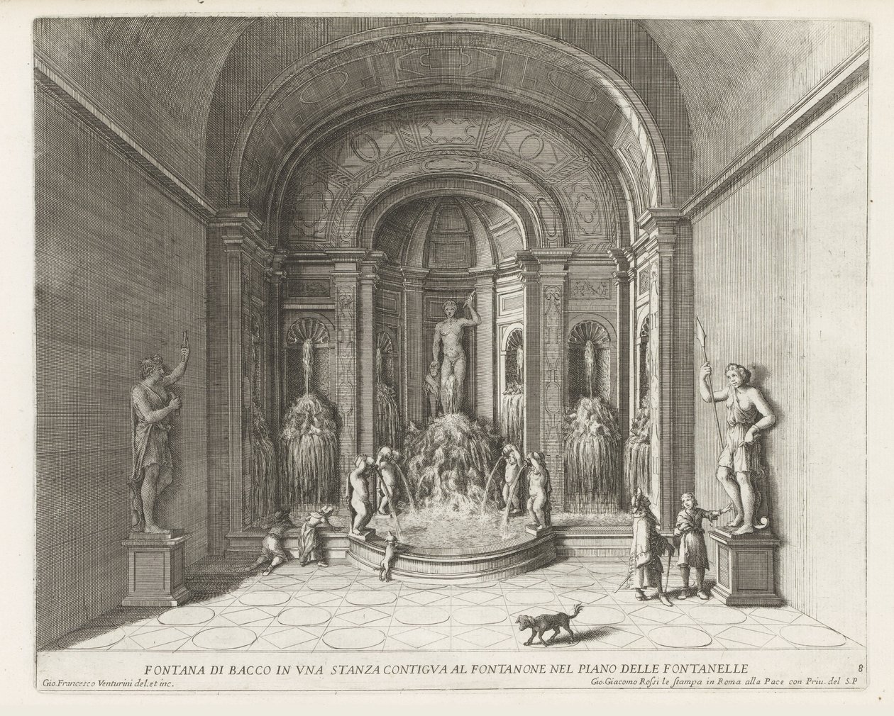 Fountain of Bacchus in the Villa d
