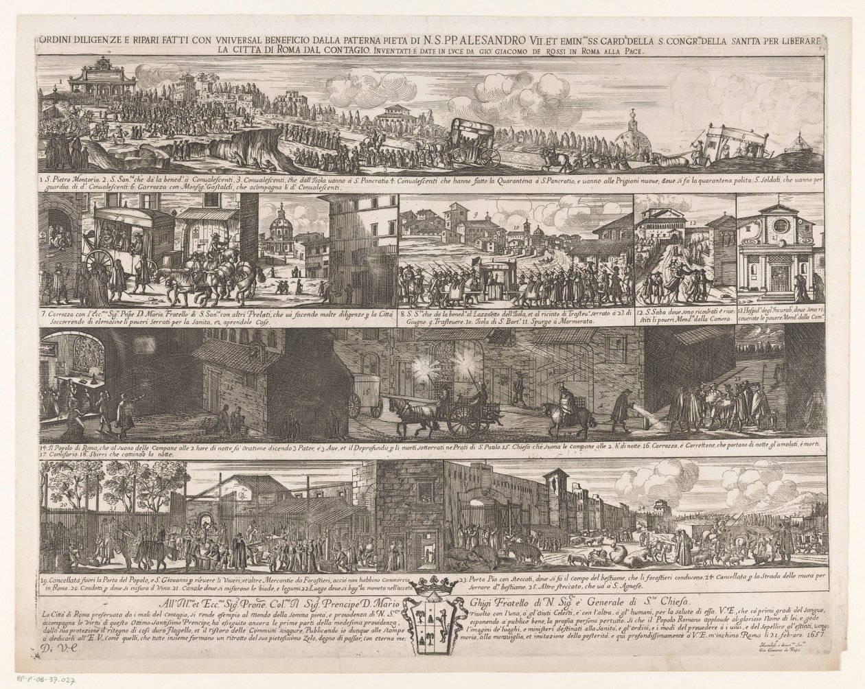 Procession to Free Rome from the Plague by Giovanni Giacomo de