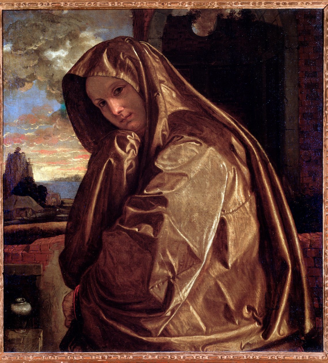 Representation of Saint Mary Magdalene by Giovanni Girolamo Savoldo