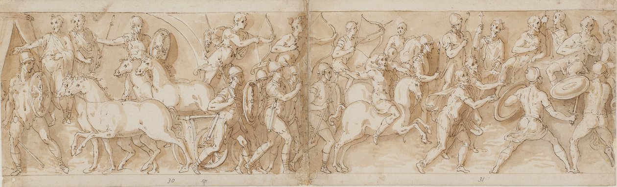 32 Copies after Marcus Aurelius Column, Piazza Colonna in Rome by Giovanni Guerra