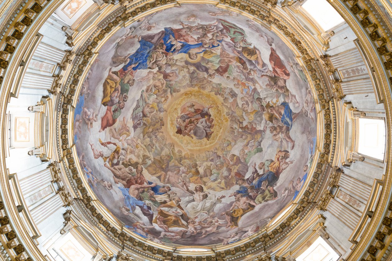 Dome of the Naples Cathedral, Naples, Italy by Giovanni Lanfranco
