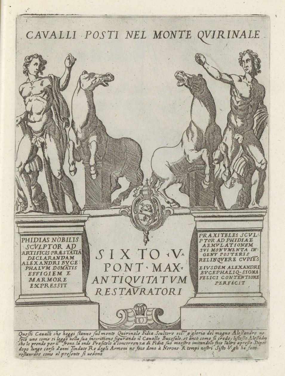 Dioscuri on the Quirinal by Giovanni Maggi