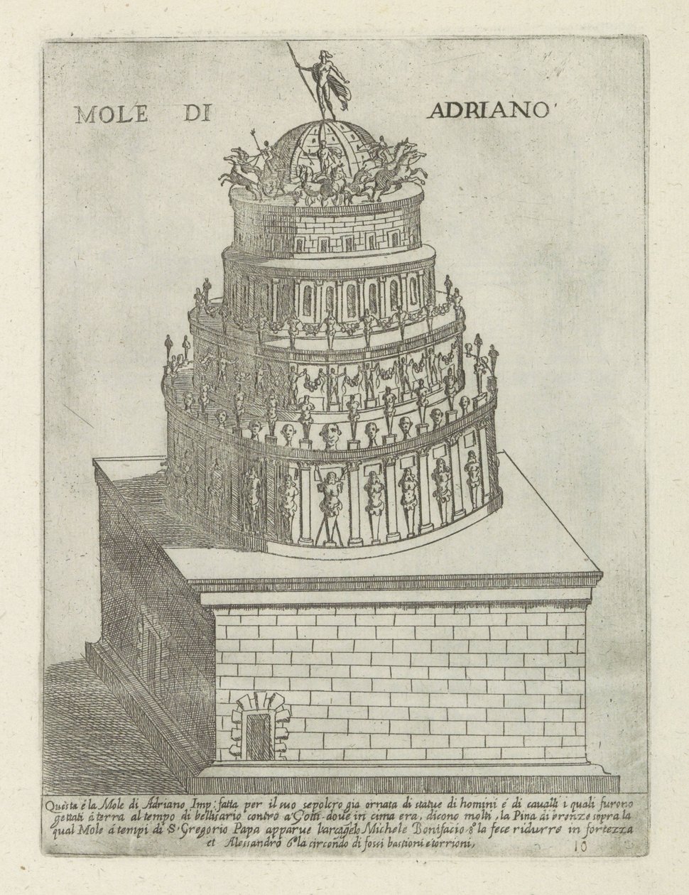 Mausoleum of Hadrian by Giovanni Maggi
