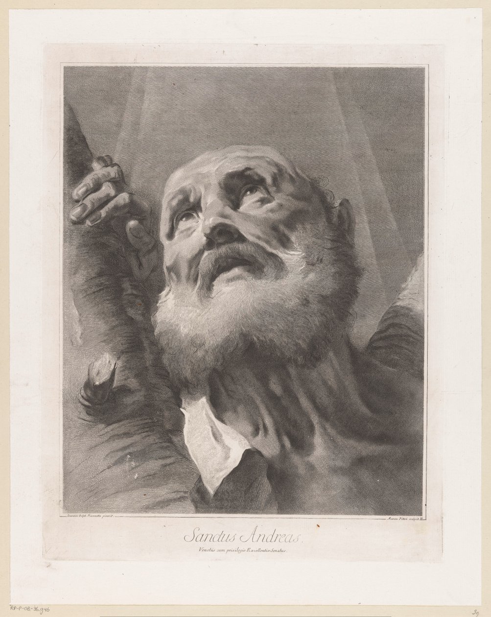 Apostle Andrew by Giovanni Marco Pitteri