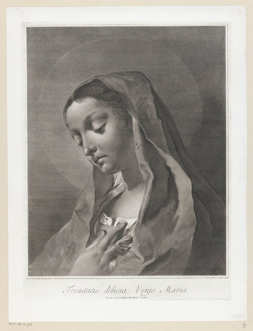 Mary (Trinitatis Delicia Virgo Maria) by Giovanni Marco Pitteri