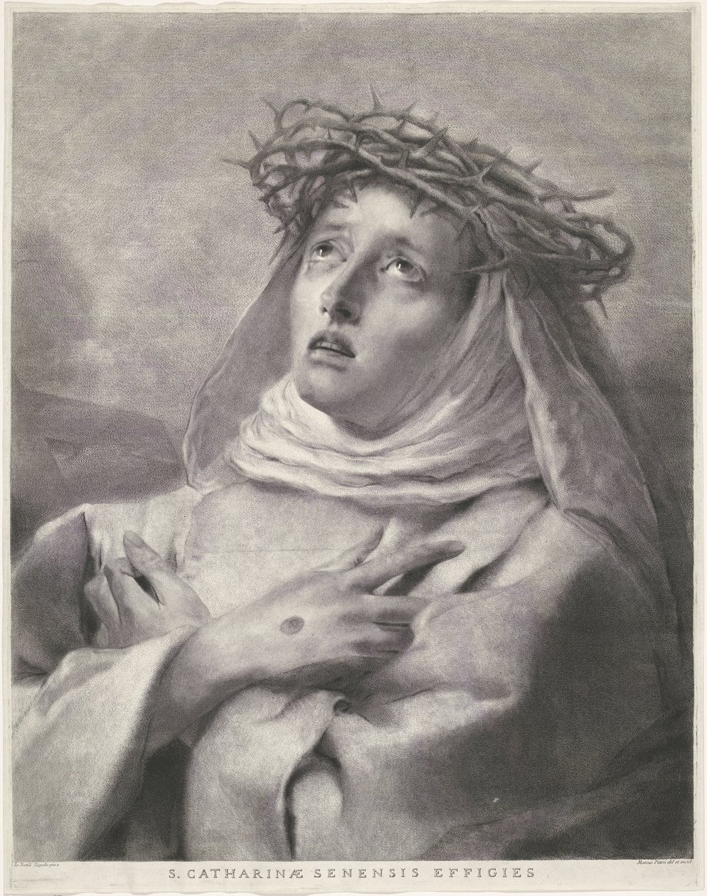 Saint Catherine of Siena by Giovanni Marco Pitteri