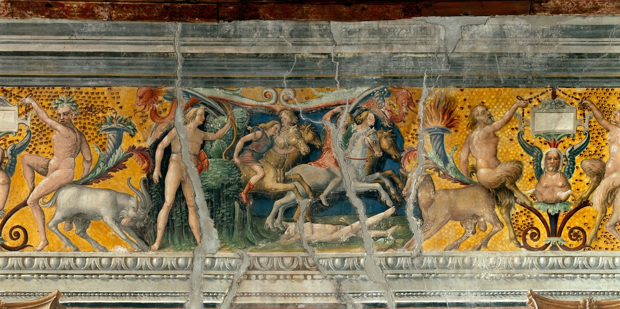 Apollo Killing with Arrows the Niobides (Detail) by Giovanni Maria Falconetto