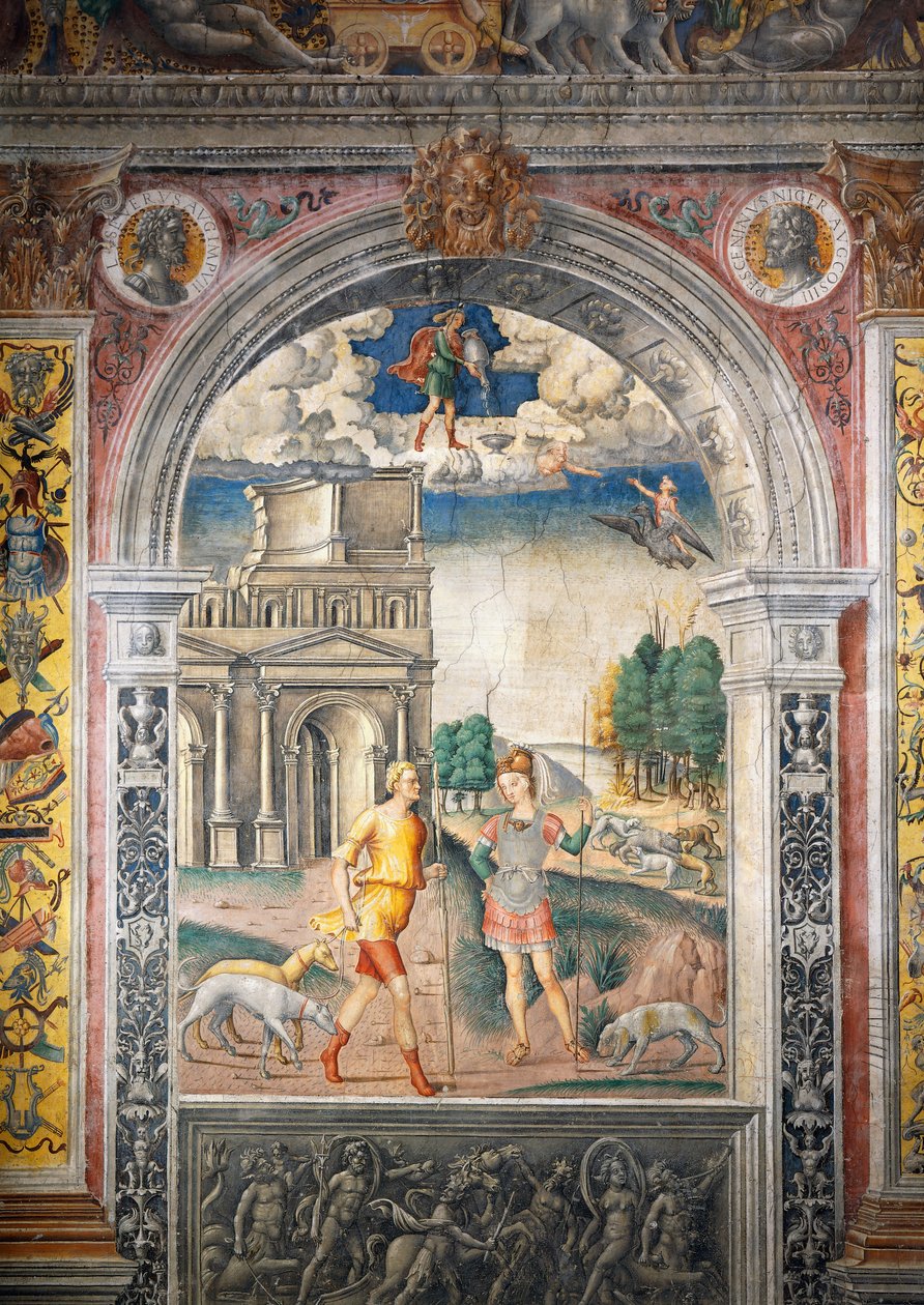 Fresco by Giovanni Maria Falconetto, Hall of Zodiac, Palazzo D