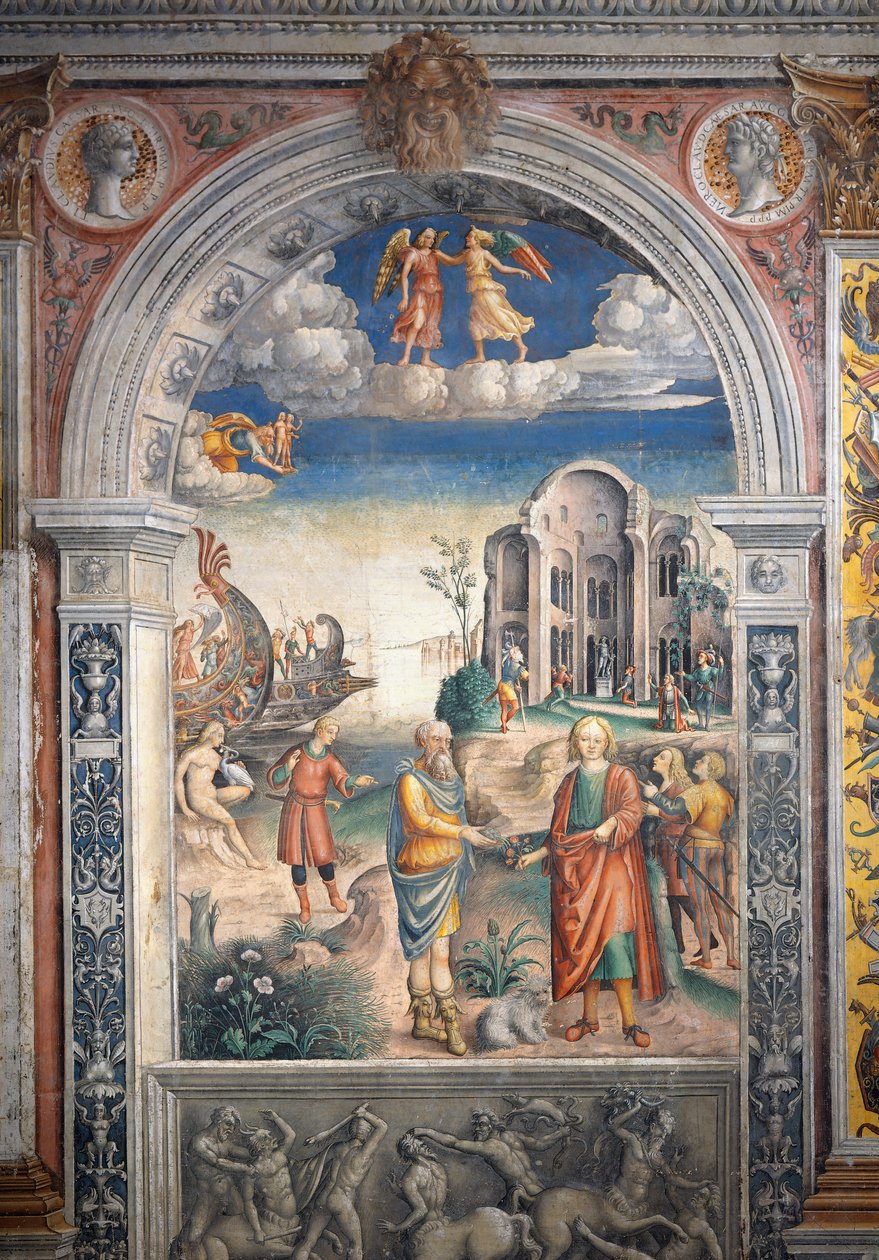 Fresco by Giovanni Maria Falconetto, Hall of Zodiac, Palazzo D