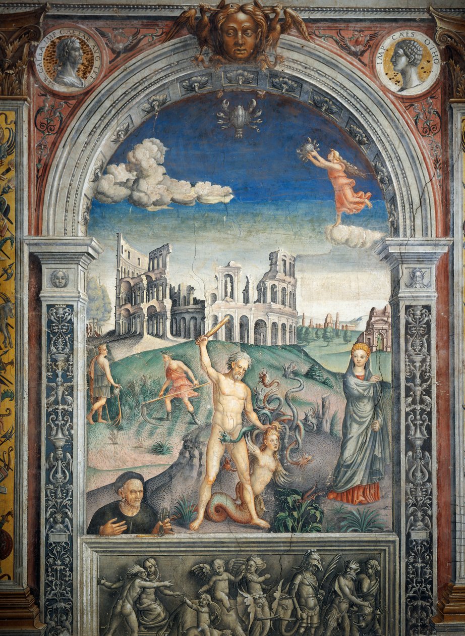 Fresco by Giovanni Maria Falconetto, Hall of Zodiac, Palazzo D