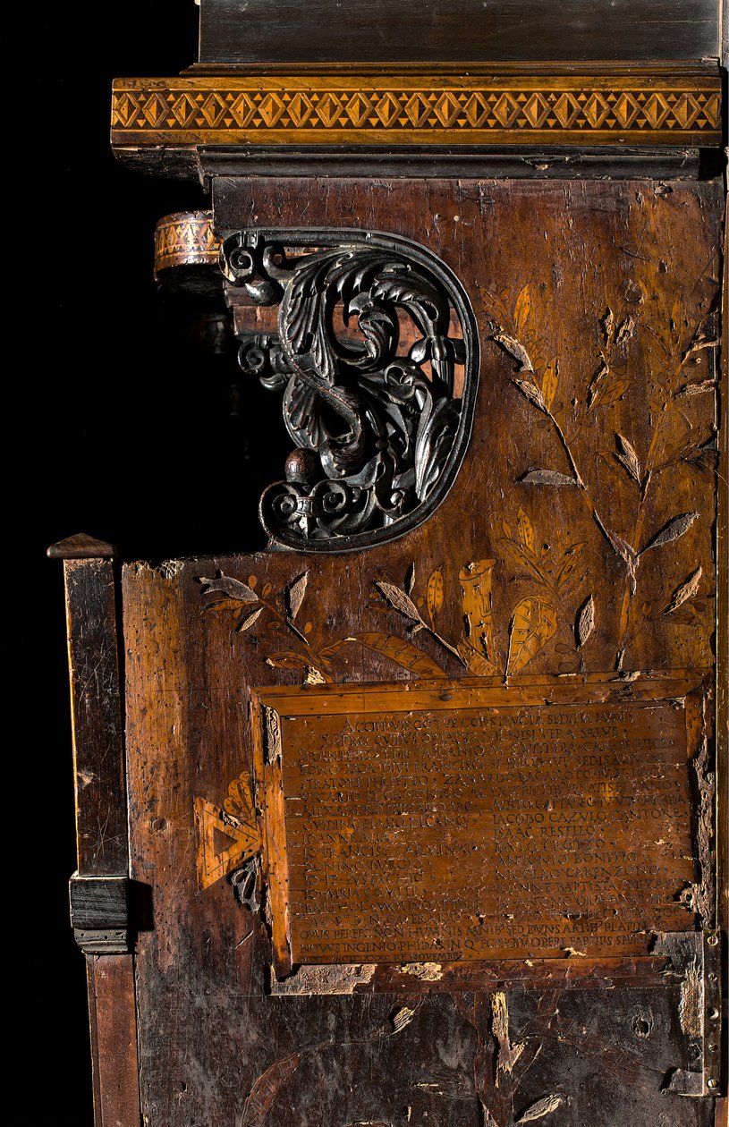Lignaean Canonical Choir, Inlaid by Giovanni Maria Platina (1484), Right Lateral Inlay by Giovanni Maria Platina