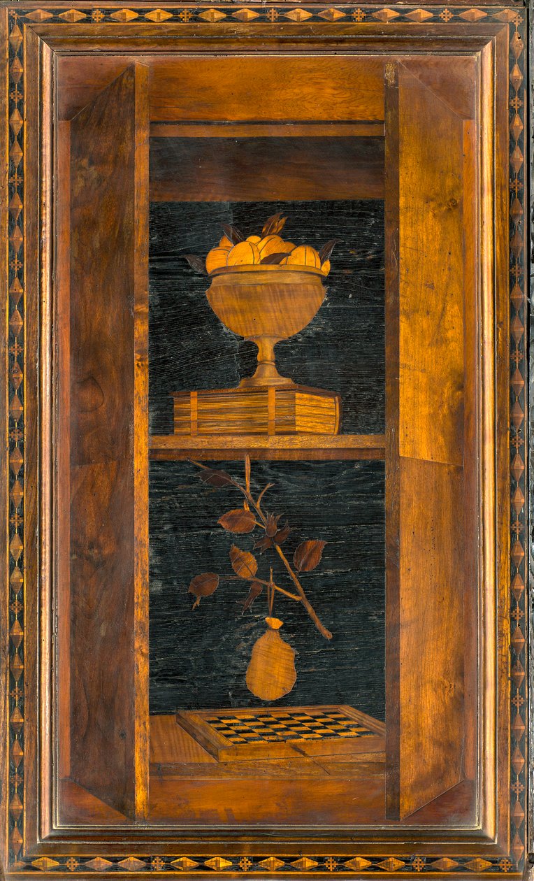 Lignaean Canonical Choir, Inlaid by Giovanni Maria Platina 1484, Superior Stall by Giovanni Maria Platina