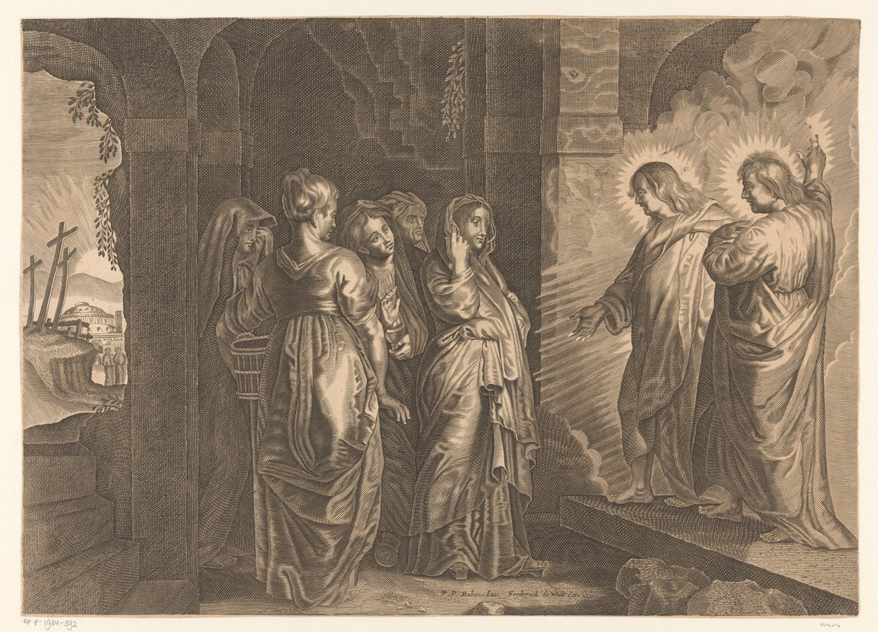 Holy Women at the Tomb of Christ by Giovanni Merlo (attributed to)