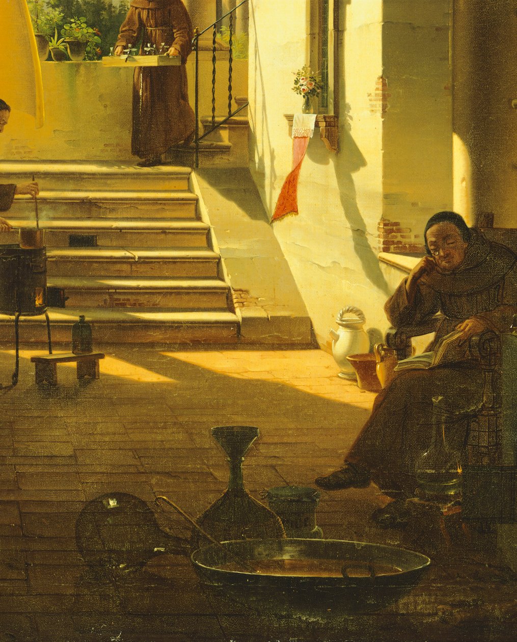 The Apothecary of a Cloister, by Giovanni Migliara, (detail) by Giovanni Migliara