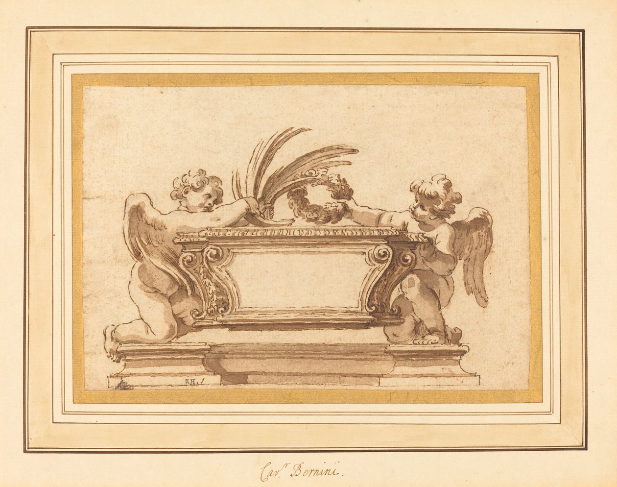 Study for a Reliquary Sarcophagus by Giovanni Odazzi