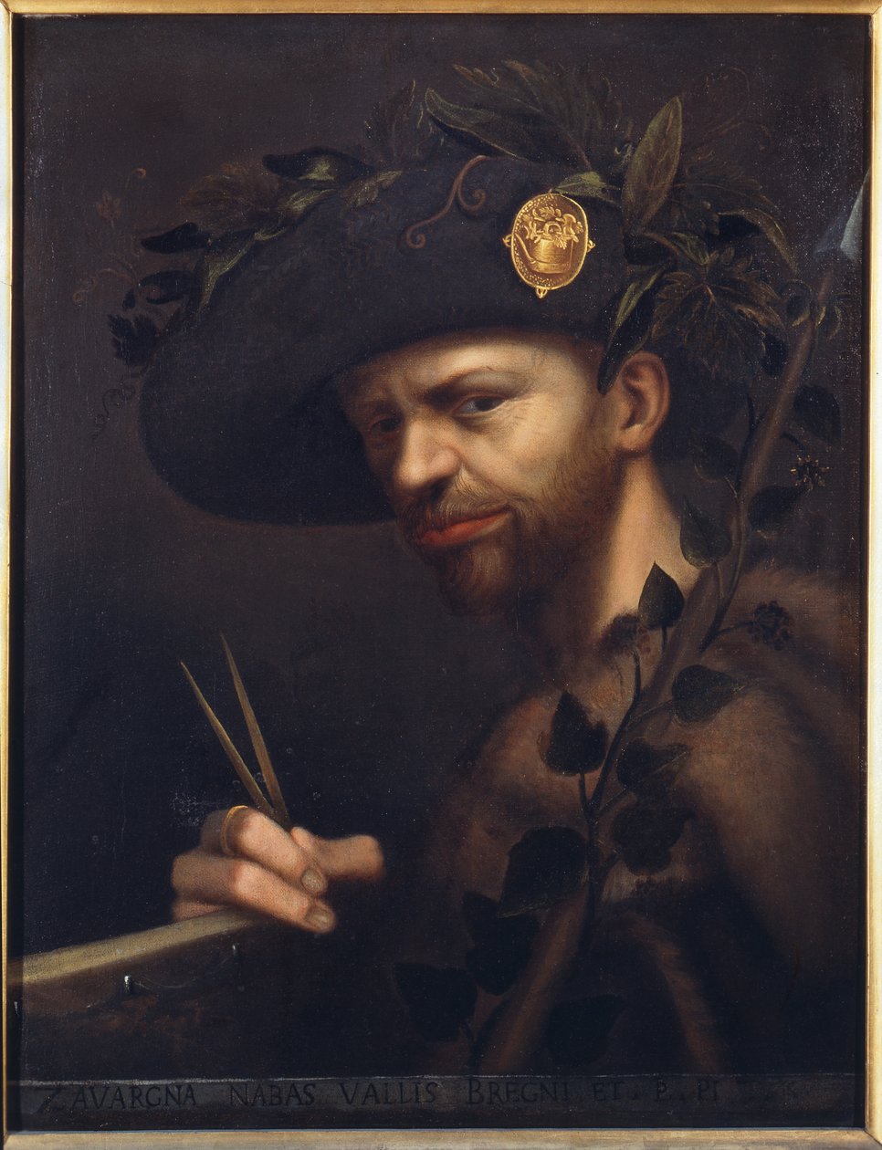 Self-portrait as Abbot of the Accademia della Valle di Blenio by Giovanni Paolo Lomazzo