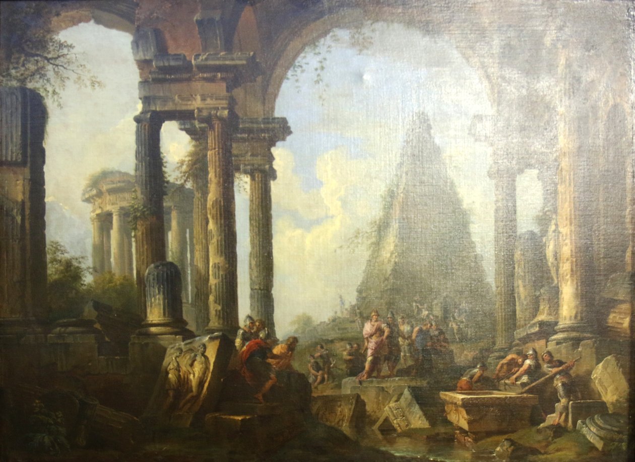 Alexander the Great at the Tomb of Achilles by Giovanni Paolo Panini