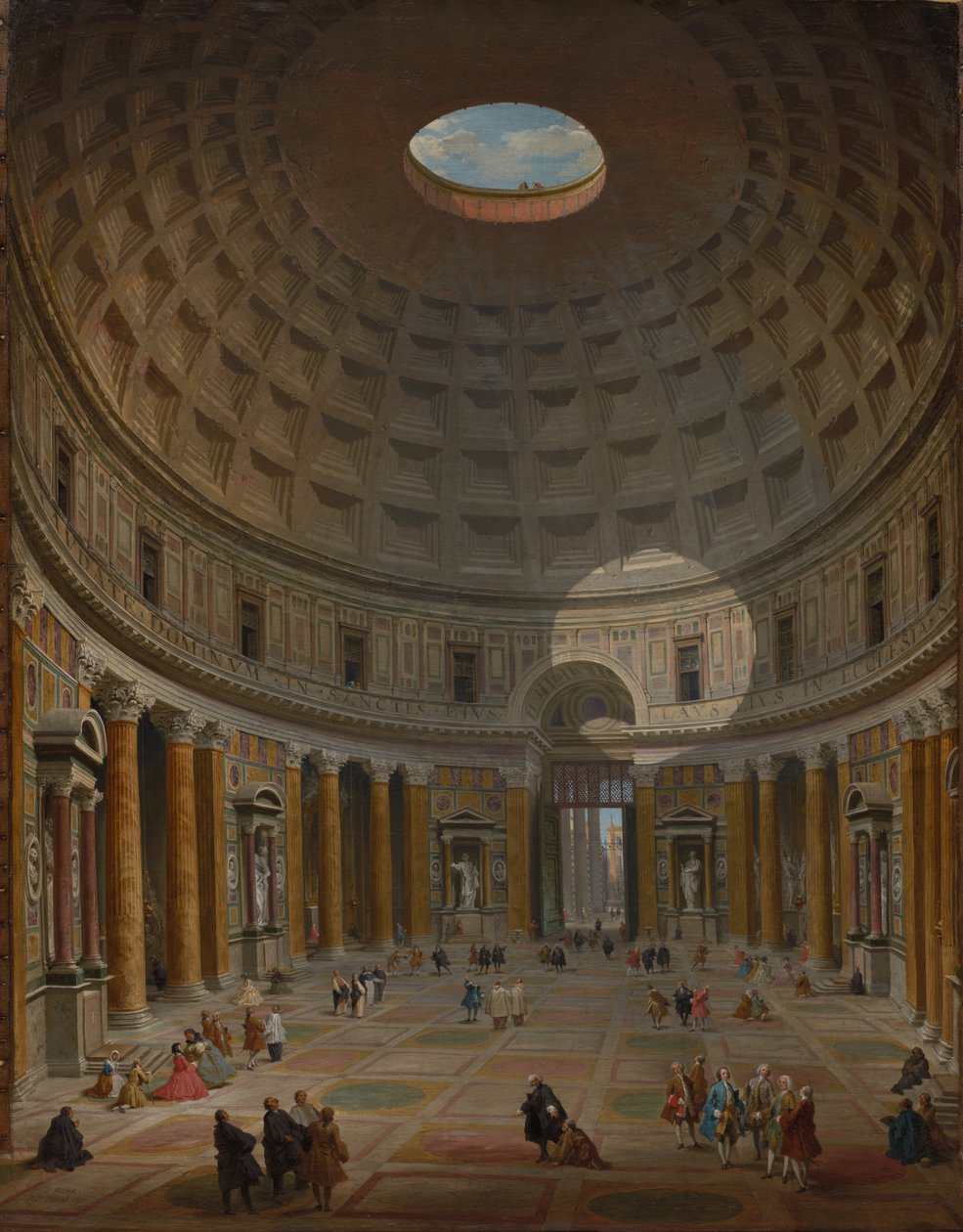 Interior of the Pantheon, Rome by Giovanni Paolo Pannini