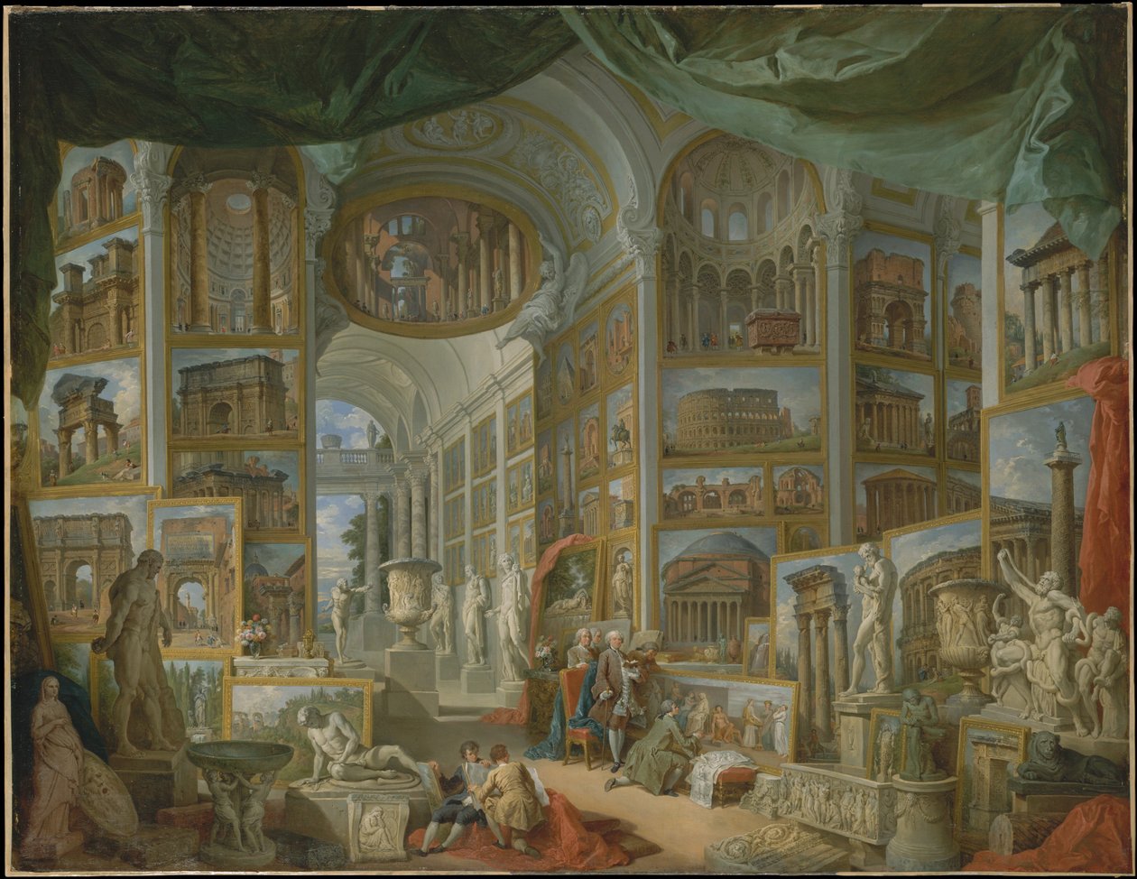 Ancient Rome, 1757 by Giovanni Paolo Pannini