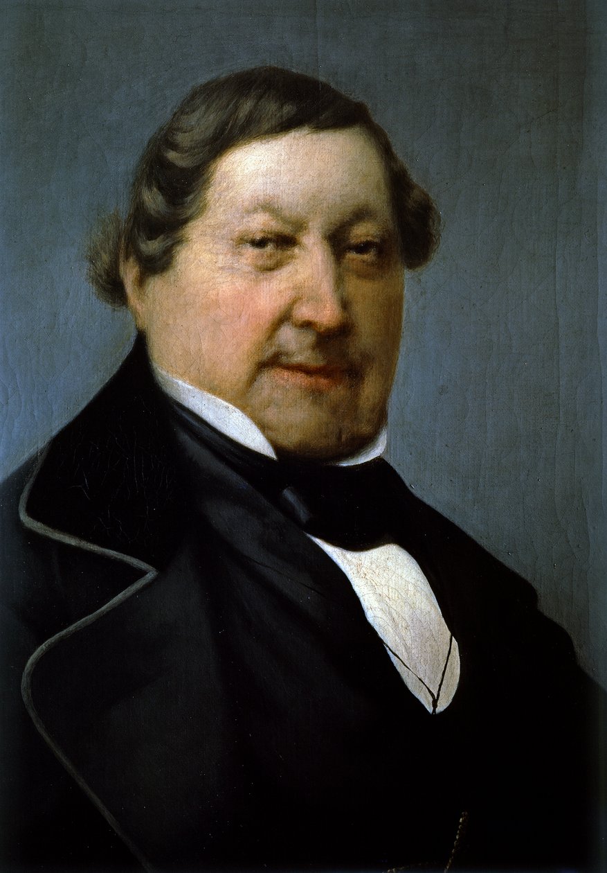 Portrait of Gioachino Antonio Rossini, Detail by Giovanni Pierpaoli