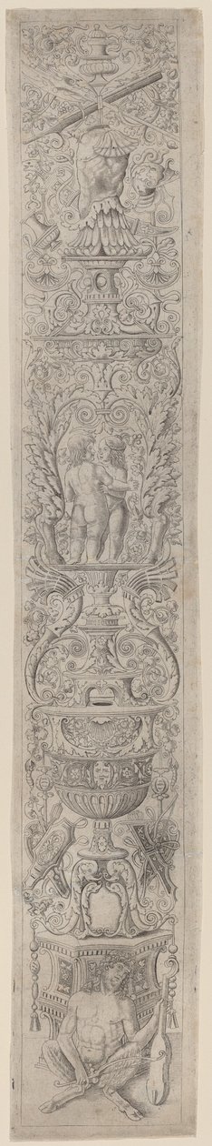 Ornament Panel: Satyr Holding a Violin by Giovanni Pietro Birago and Zoan Andrea