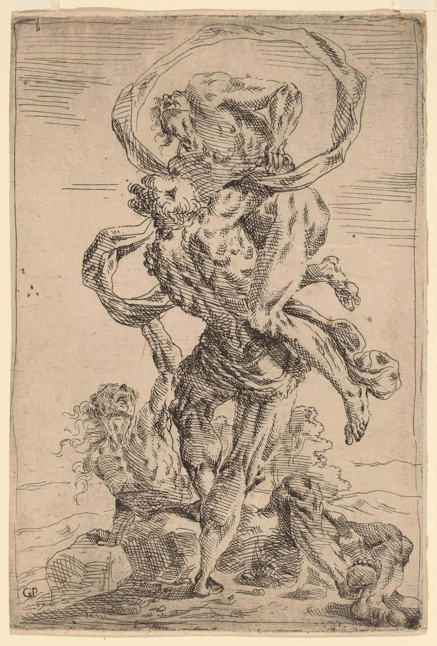 Hercules and Antaeus by Giovanni Pietro Possenti