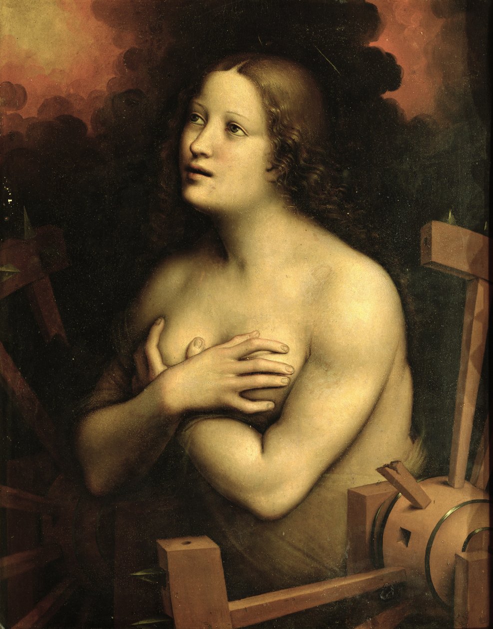 St. Catherine of Alexandria by Giovanni Pietro Rizzoli (school of) Giampietrino
