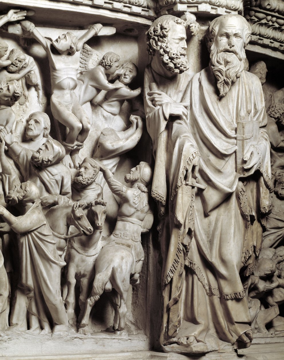 Detail of the Reliefs of the Chair by Giovanni Pisano by Giovanni Pisano