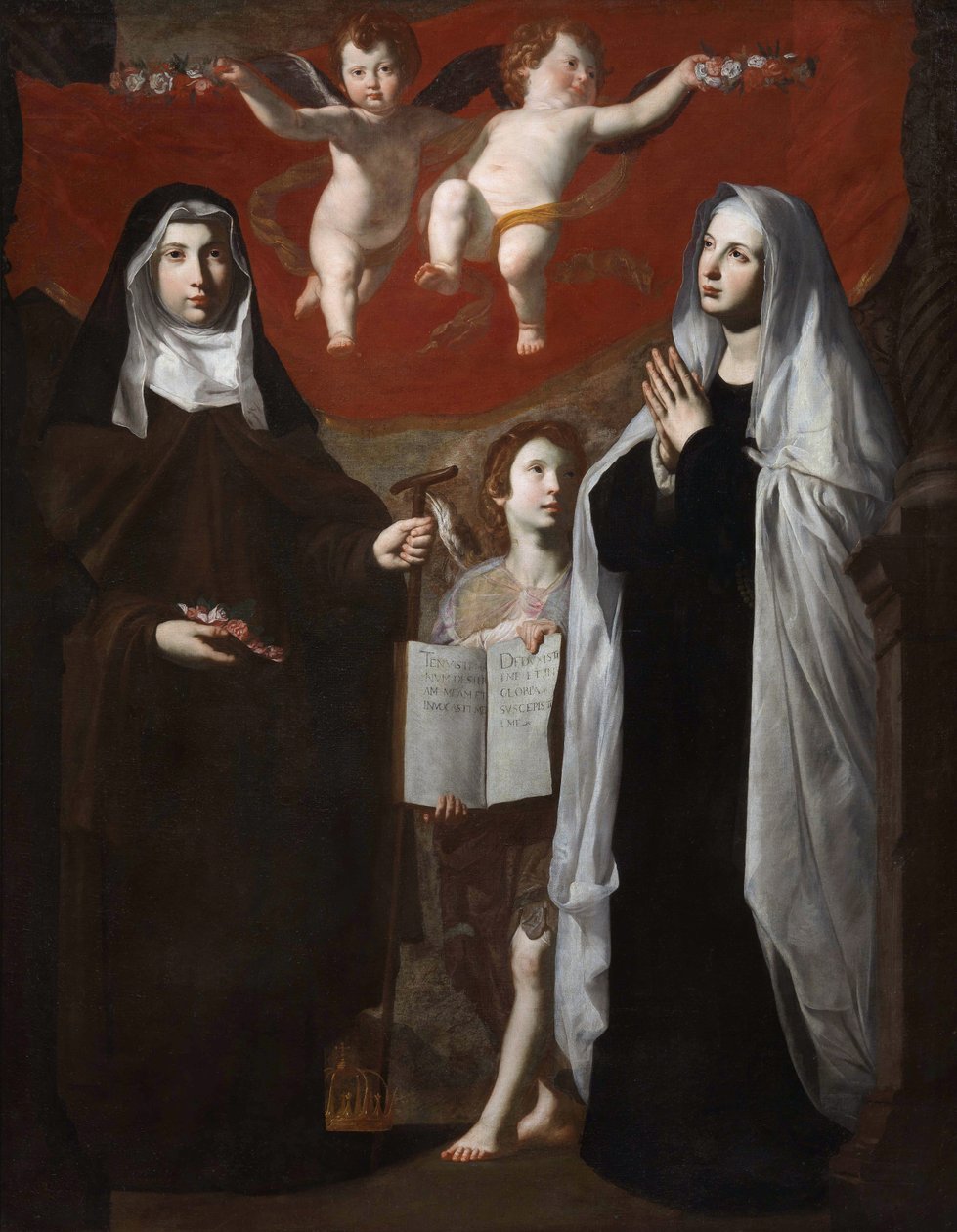Saint Elizabeth of Hungary and Saint Frances of Rome, 1634 by Giovanni Ricca