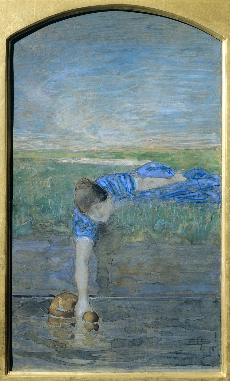 Women at River by Giovanni Segantini