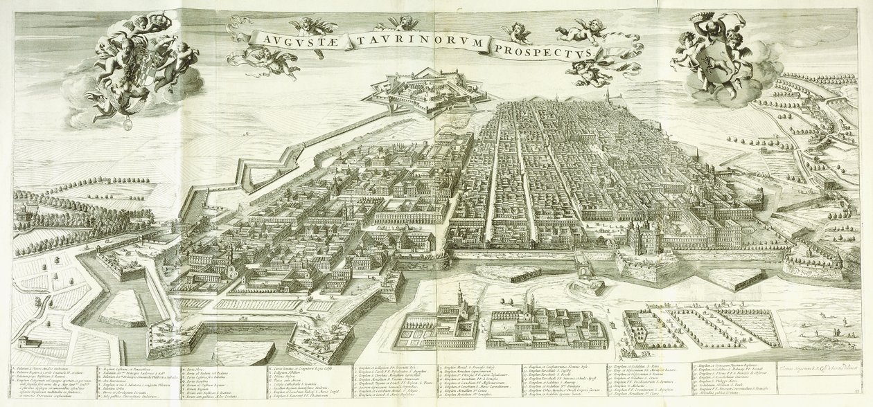 View of Turin, 1672 by Giovanni Tommaso Borgonio