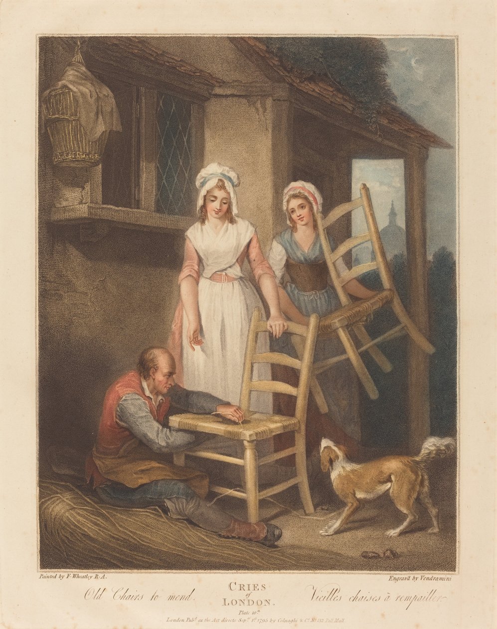 Old Chairs to Mend by Giovanni Vendramini after Francis Wheatley