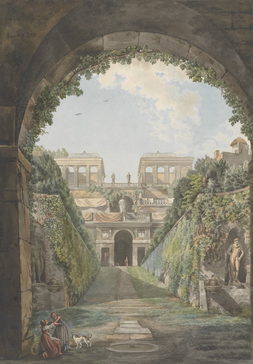 Villa Farnese by Giovanni Volpato, Louis Ducros