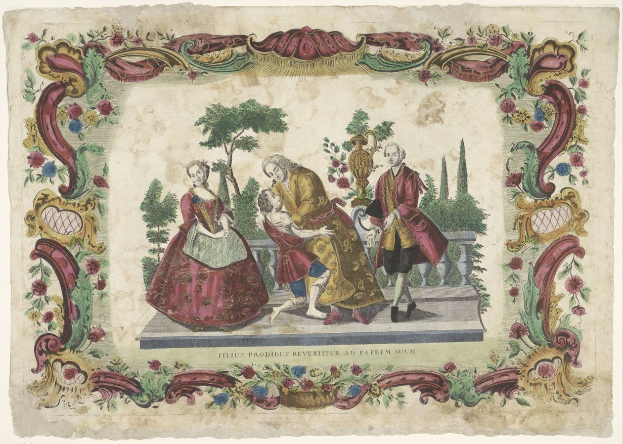 The Prodigal Son Returns to His Father by Giovanni Volpato (possibly)