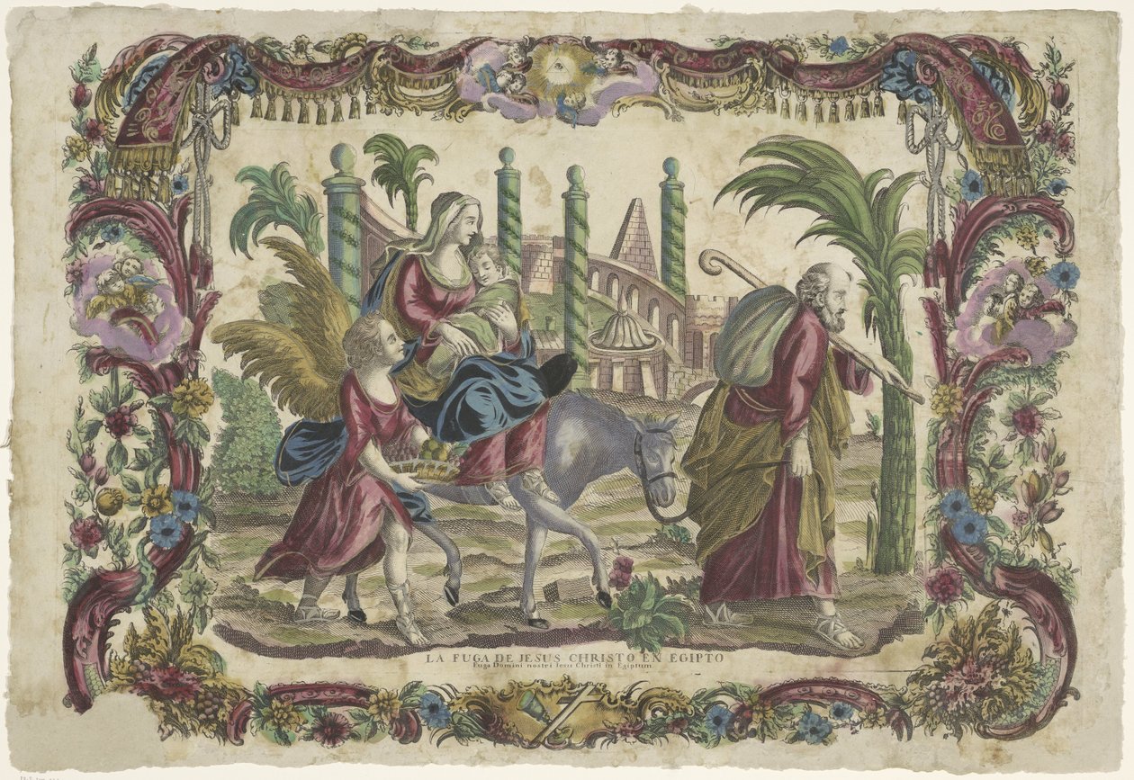 The Flight into Egypt by Giovanni Volpato (possibly)