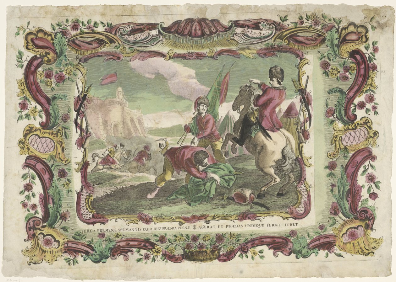 Soldiers in Battle for a Fort by Giovanni Volpato (possibly)